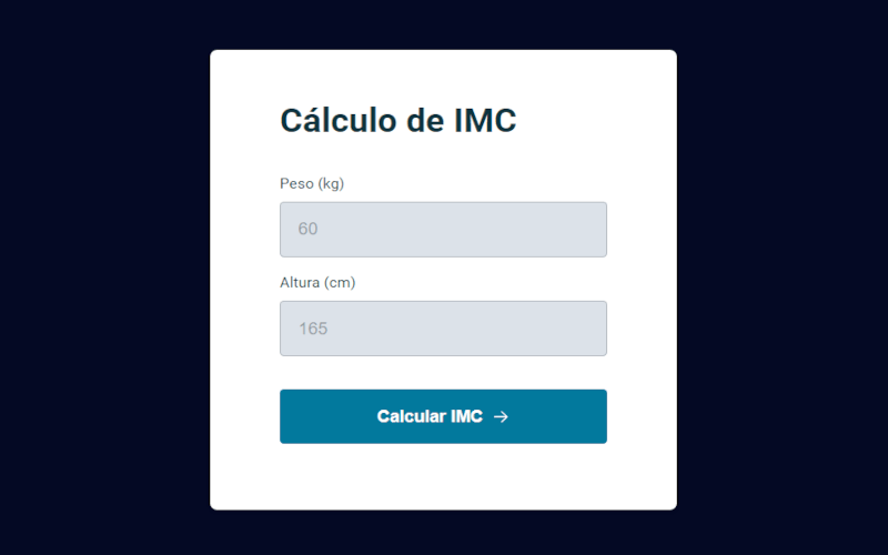 Calculadora IMC